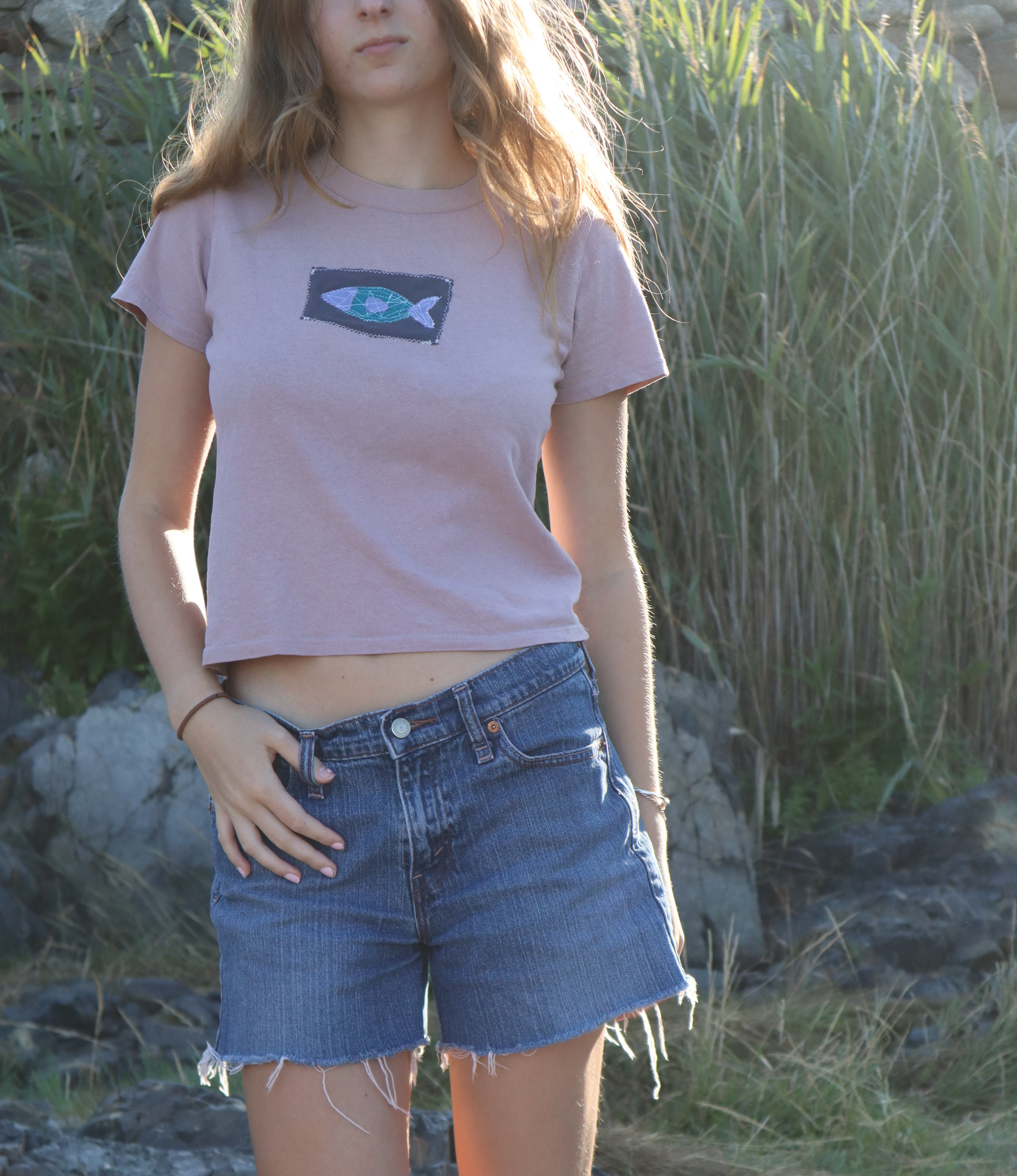 Purple fishy shirt