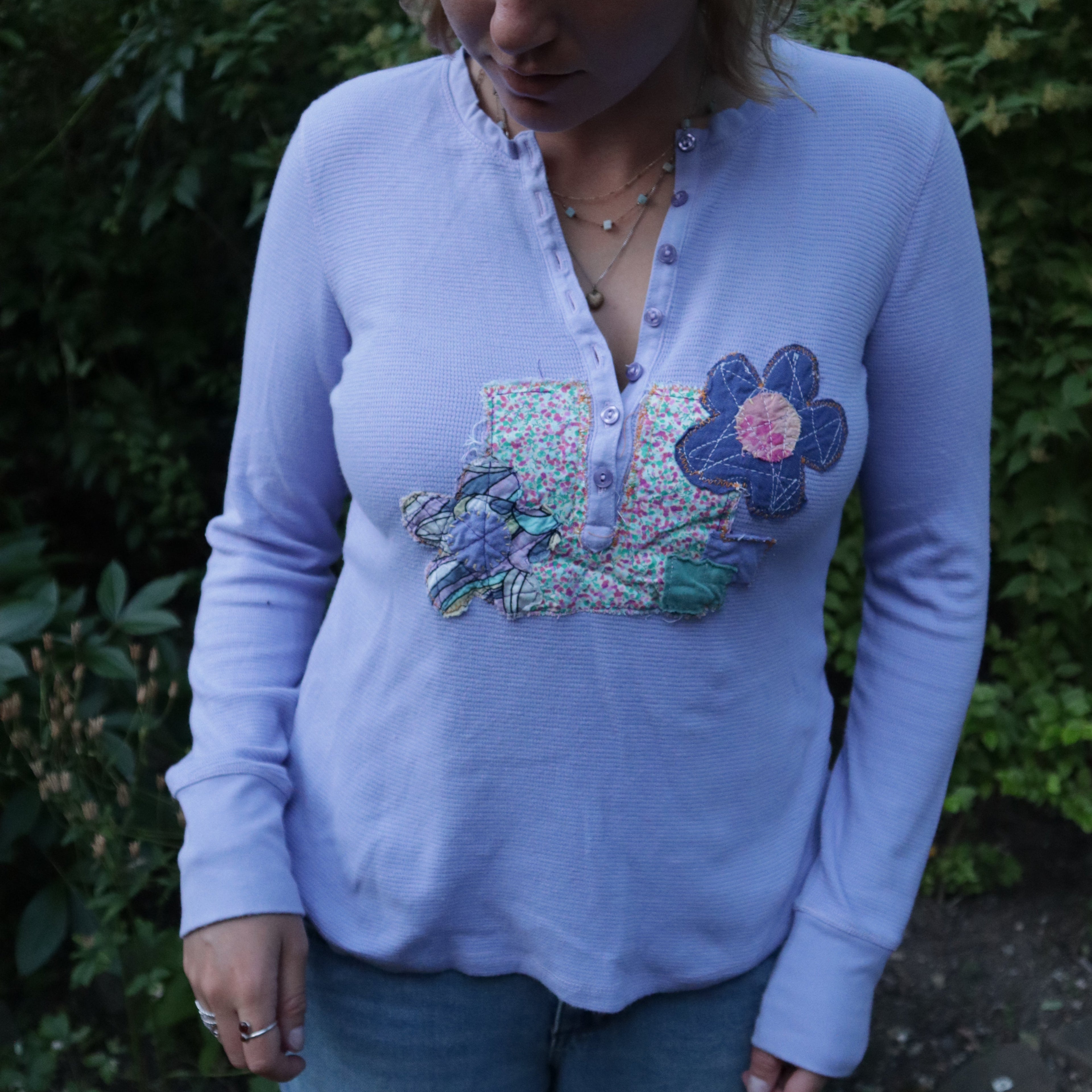 Flower Henley Shirt