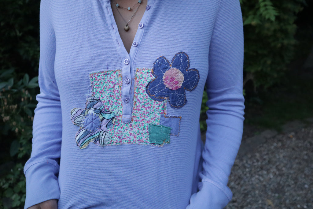 Flower Henley Shirt