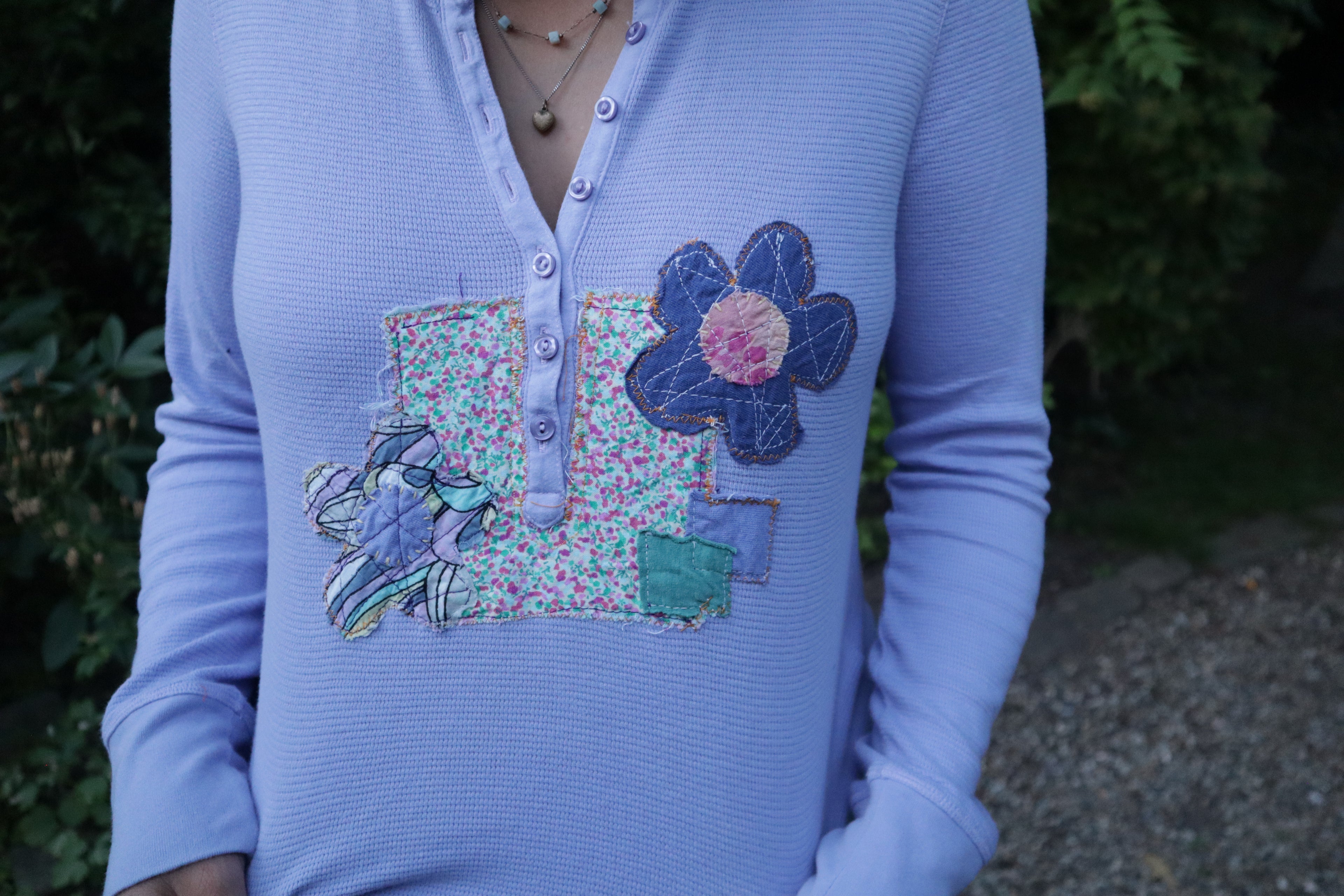 Flower Henley Shirt