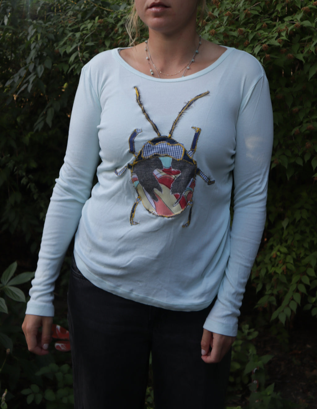 Long Sleeve Blue Beatle Shirt