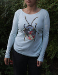 Long Sleeve Blue Beatle Shirt